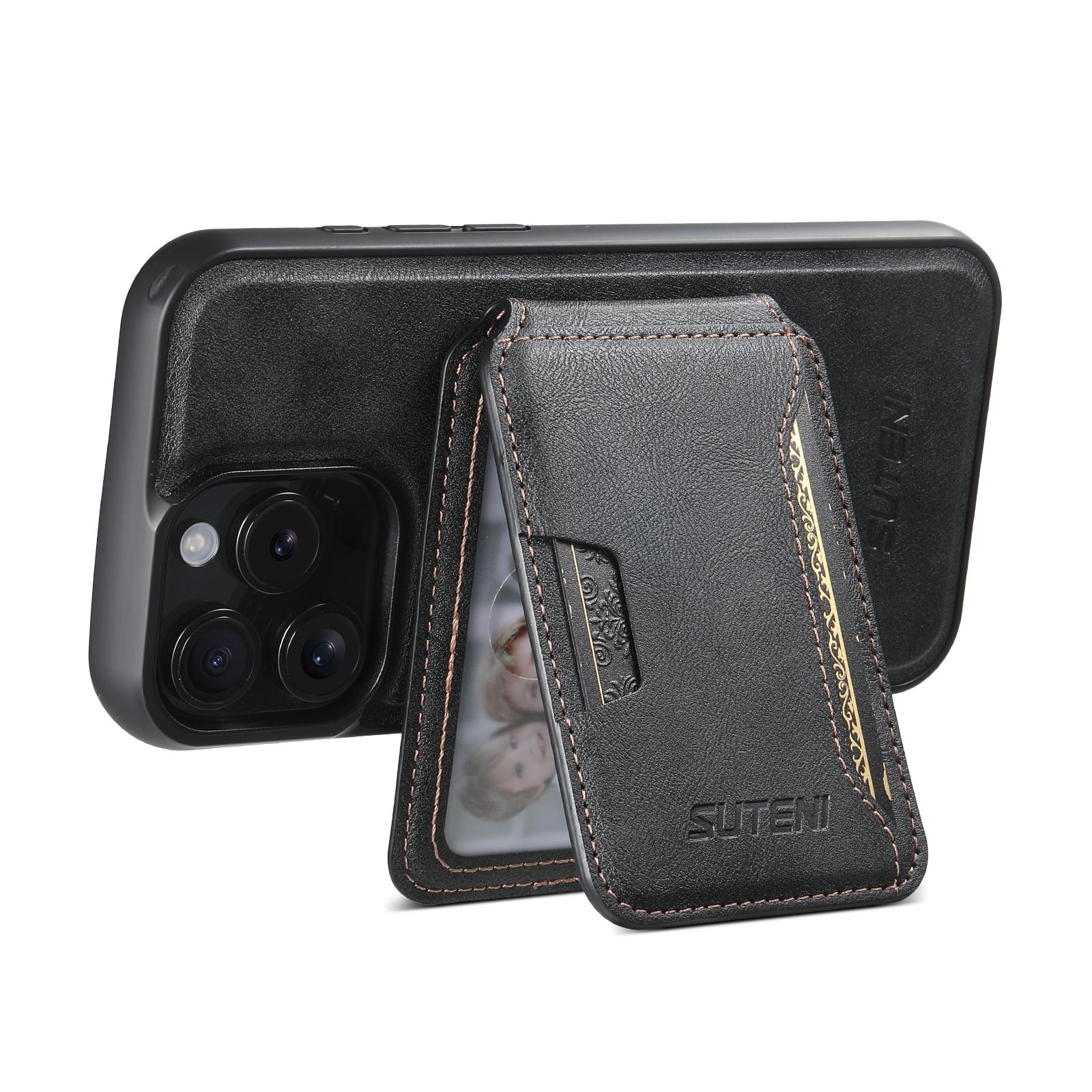SUTENI M3 For iPhone 13 Pro Magnetic Case Cowhide Texture Leather Back Cover with Card Bag Kickstand Brown
SUTENI M3 For iPhone 13 Pro Magnetic Case Cowhide Texture Leather Back Cover with Card Bag Kickstand Brown