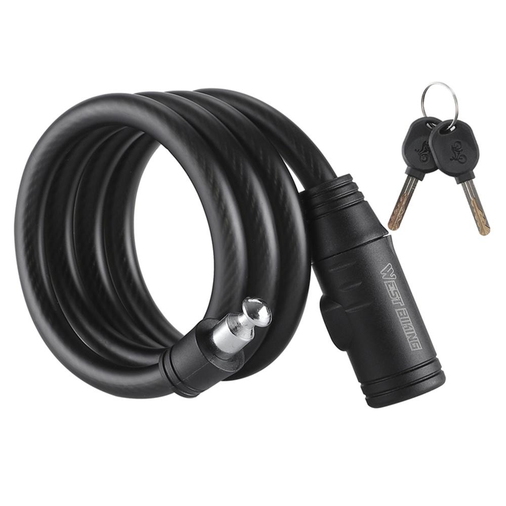 WEST BIKING YP0705113 Bicycle PVC Steel Cable Lock Anti-Theft Thickened MTB Road Bike Lock A
WEST BIKING YP0705113 Bicycle PVC Steel Cable Lock Anti-Theft Thickened MTB Road Bike Lock A