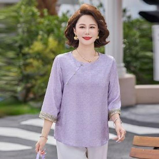 2026 Mother s Spring Seven-Sleeve Summer Blouse for Middle-Aged and Elderly Women 4XL фіолетовий
2026 Mother s Spring Seven-Sleeve Summer Blouse for Middle-Aged and Elderly Women 4XL фіолетовий