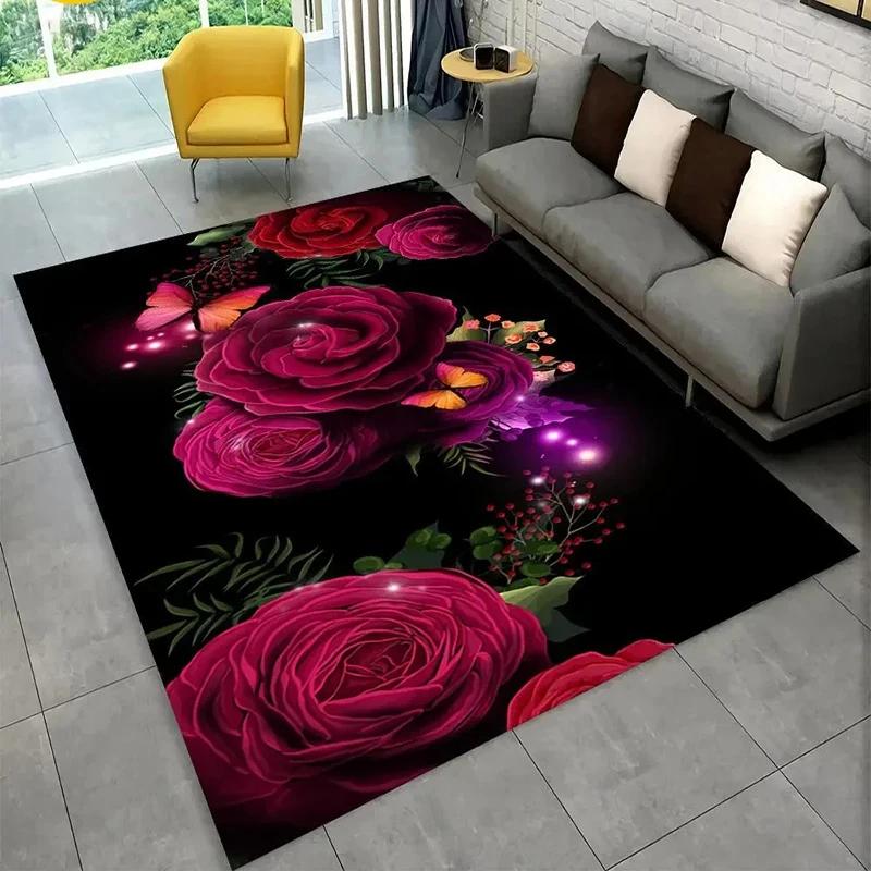 Floral Butterfly Rectangular Rug Various Vivid Flower Patterns with Butterflies perfect for enhancing the decor of living rooms 40x60cm
Floral Butterfly Rectangular Rug Various Vivid Flower Patterns with Butterflies perfect for enhancing the decor of living rooms 40x60cm
