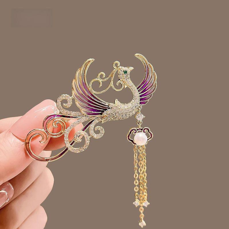 Chinese Style Phoenix Enamel Brooches Vintage Gradient Tassel Phoenix Corsage Versatile Shiny Pins Clothing Accessories Gifts A3
Chinese Style Phoenix Enamel Brooches Vintage Gradient Tassel Phoenix Corsage Versatile Shiny Pins Clothing Accessories Gifts A3
