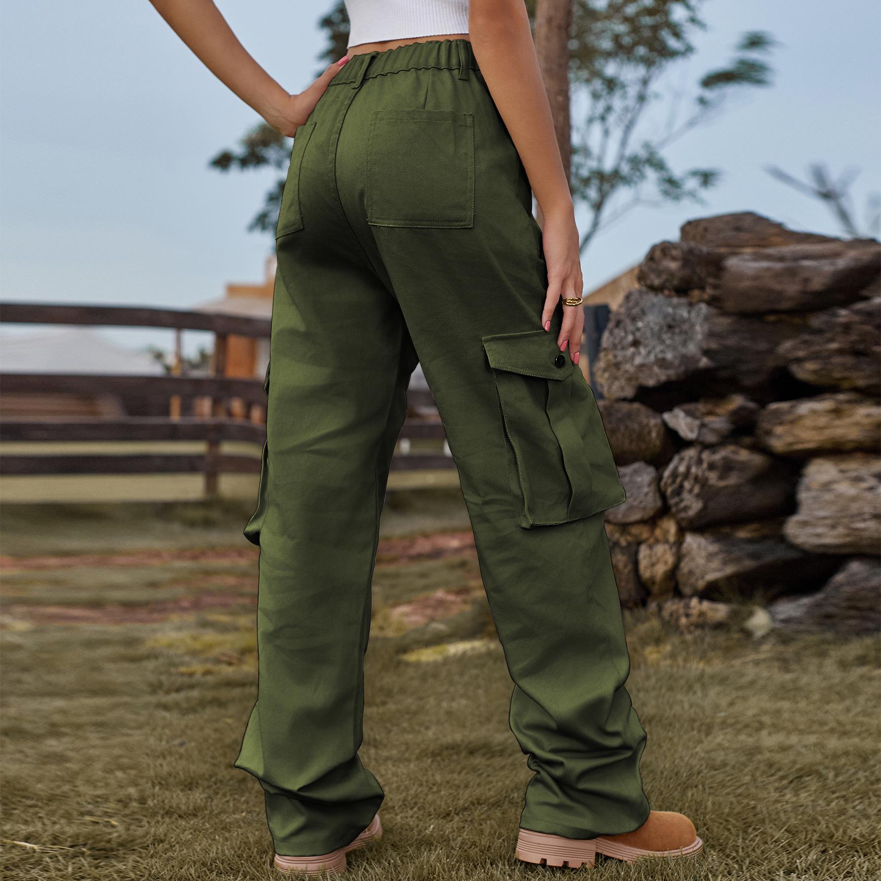Women s Retro Elastic Waist Denim Work Pants Large армія зелений колір
Women s Retro Elastic Waist Denim Work Pants Large армія зелений колір