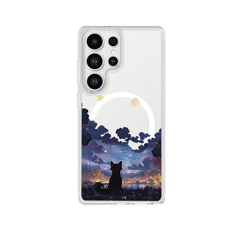 Magnetic Artistic Black Cat Starry Night Phone Case for Samsung Galaxy S25 S24 S23 S22 S21 S20 FE Edge Plus Ultra 5G Clear Cover Samsung S22 Ultra 5G
Magnetic Artistic Black Cat Starry Night Phone Case for Samsung Galaxy S25 S24 S23 S22 S21 S20 FE Edge Plus Ultra 5G Clear Cover Samsung S22 Ultra 5G