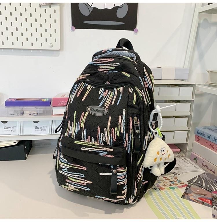 Рюкзак большой емкости, высококачественный школьный рюкзак для учащихся младших классов, женский модный легкий дорожный рюкзак для студентов колледжей Without pendant чёрный
Рюкзак большой емкости, высококачественный школьный рюкзак для учащихся младших классов, женский модный легкий дорожный рюкзак для студентов колледжей Without pendant чёрный