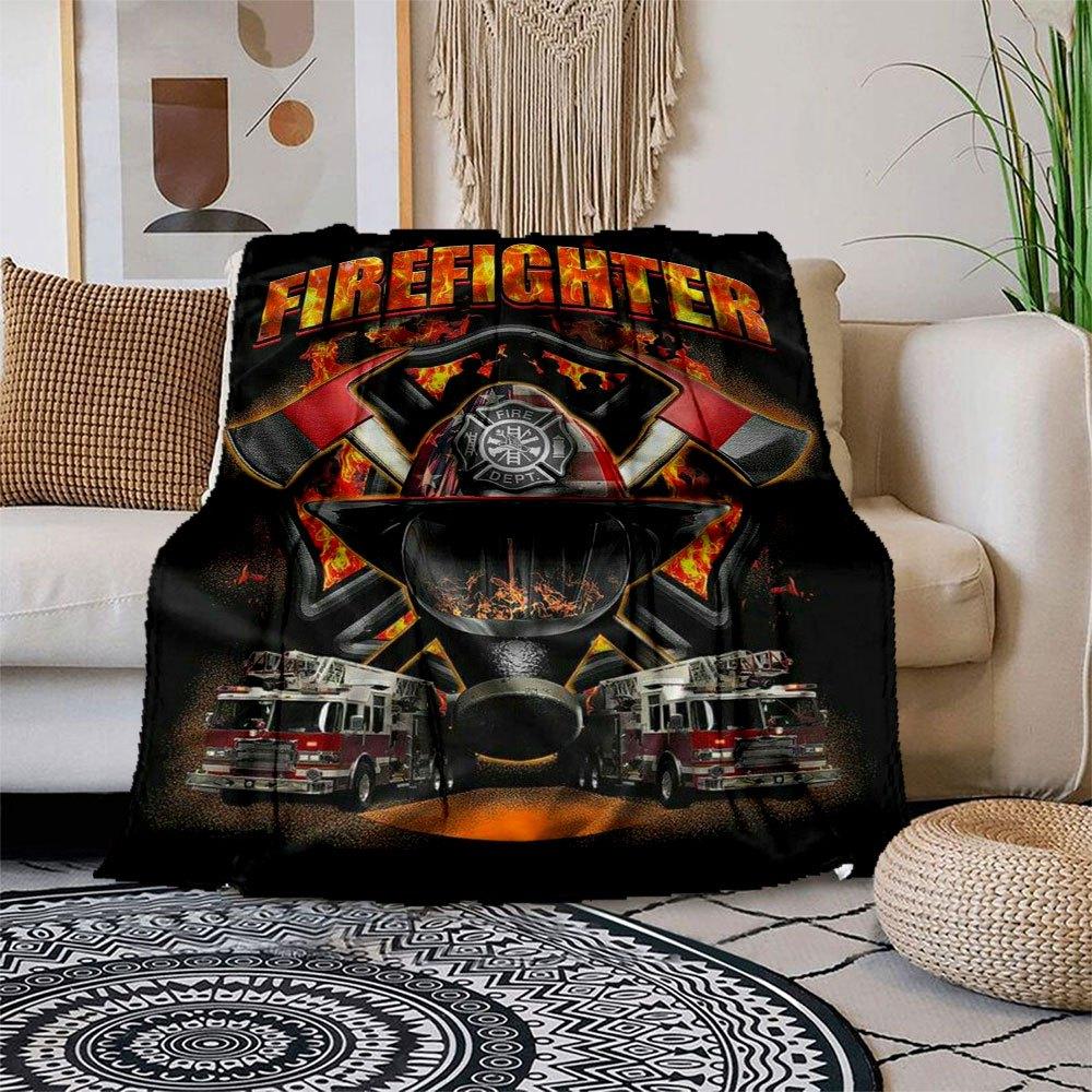 Firefighter Helmet T-Shirt - Fire Department GearBlanket Flannel Throw Blanket for Sofa, Bed, Travel, Camping, Office, Couch, Chair, And Bed 150x180cm
Firefighter Helmet T-Shirt - Fire Department GearBlanket Flannel Throw Blanket for Sofa, Bed, Travel, Camping, Office, Couch, Chair, And Bed 150x180cm