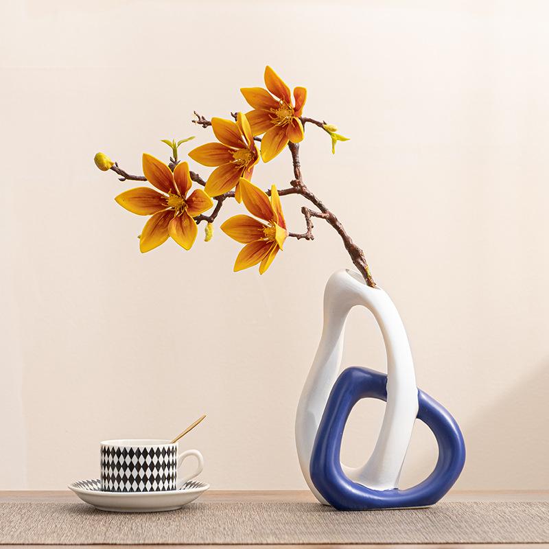 Ceramic Vase Geometric Cutout Cross Decoration Flower Vase Flower Arranging Craft Terrarium Home Decoration Accessories
Ceramic Vase Geometric Cutout Cross Decoration Flower Vase Flower Arranging Craft Terrarium Home Decoration Accessories