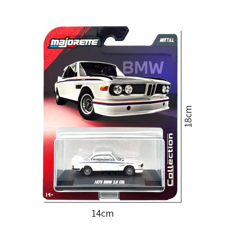 Majorette Diecast Car 1:64 Collection 1975 BMW 3.0 CSL Exquisite High Fidelity MJ8505001009 белый
Majorette Diecast Car 1:64 Collection 1975 BMW 3.0 CSL Exquisite High Fidelity MJ8505001009 белый