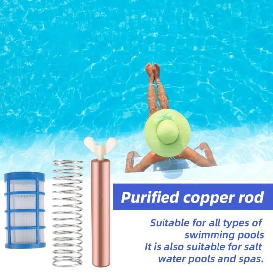 Solar Pool Ionizer Pool Copper Ion Generator Copper Solar-powered Ionizer Pool Cleaner for Above Ground In-ground Pools Spas B
Solar Pool Ionizer Pool Copper Ion Generator Copper Solar-powered Ionizer Pool Cleaner for Above Ground In-ground Pools Spas B