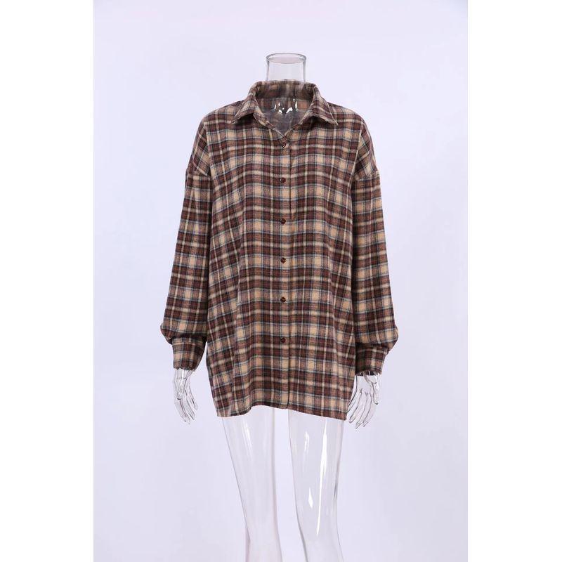 Fashion Style New Arrival Retro Contrast Color Check Shirt Stylish Loose Women s Shirt Loose Plaid Shirt Khaki S
Fashion Style New Arrival Retro Contrast Color Check Shirt Stylish Loose Women s Shirt Loose Plaid Shirt Khaki S