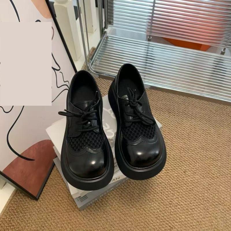 High-top Thick-soled Hollow-ventilated Shoes - New Leather Shoes - Single Shoes 35 чёрный
High-top Thick-soled Hollow-ventilated Shoes - New Leather Shoes - Single Shoes 35 чёрный