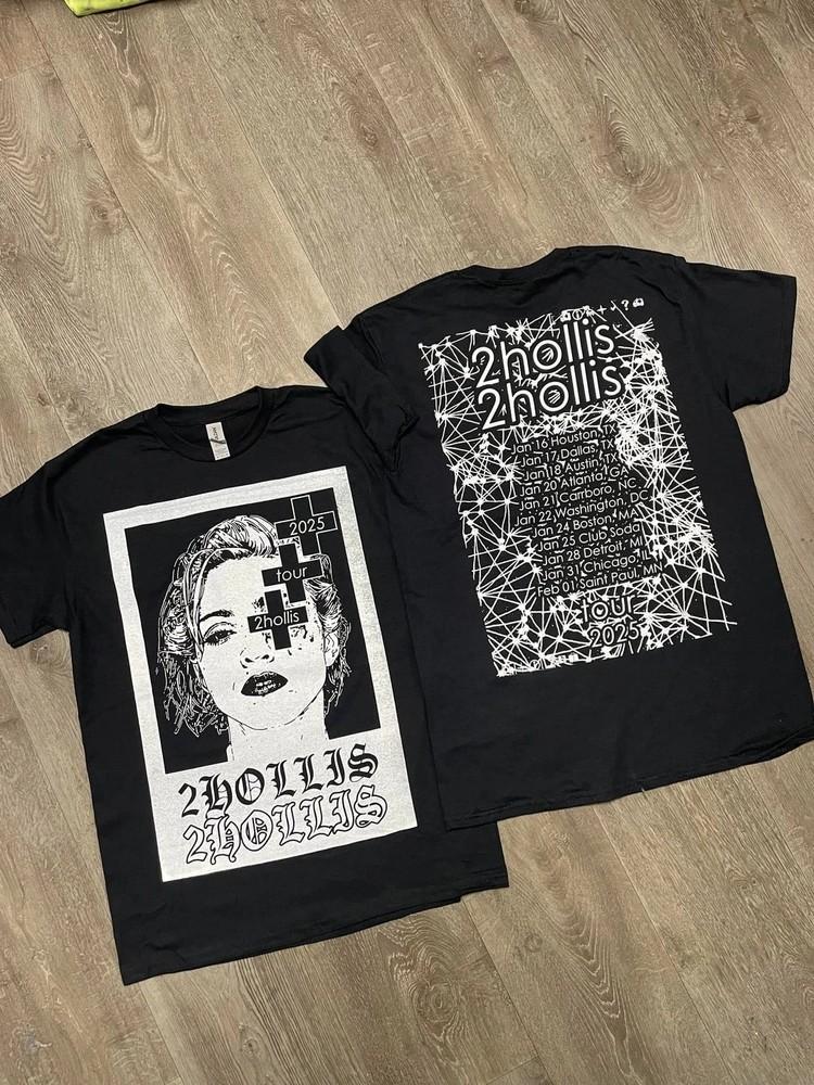 2hollis Tour 2025 Merch Two Sides Reprint TShirt Fanmade Unisex T-Shirt L
2hollis Tour 2025 Merch Two Sides Reprint TShirt Fanmade Unisex T-Shirt L