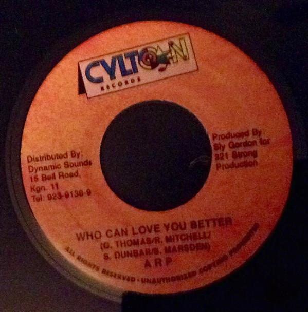 7inch Record A.R.P. - Who Can Love You Better NONE Cylton Records 1998 Jamaica Reggae, Ska & Dub Used
7inch Record A.R.P. - Who Can Love You Better NONE Cylton Records 1998 Jamaica Reggae, Ska & Dub Used