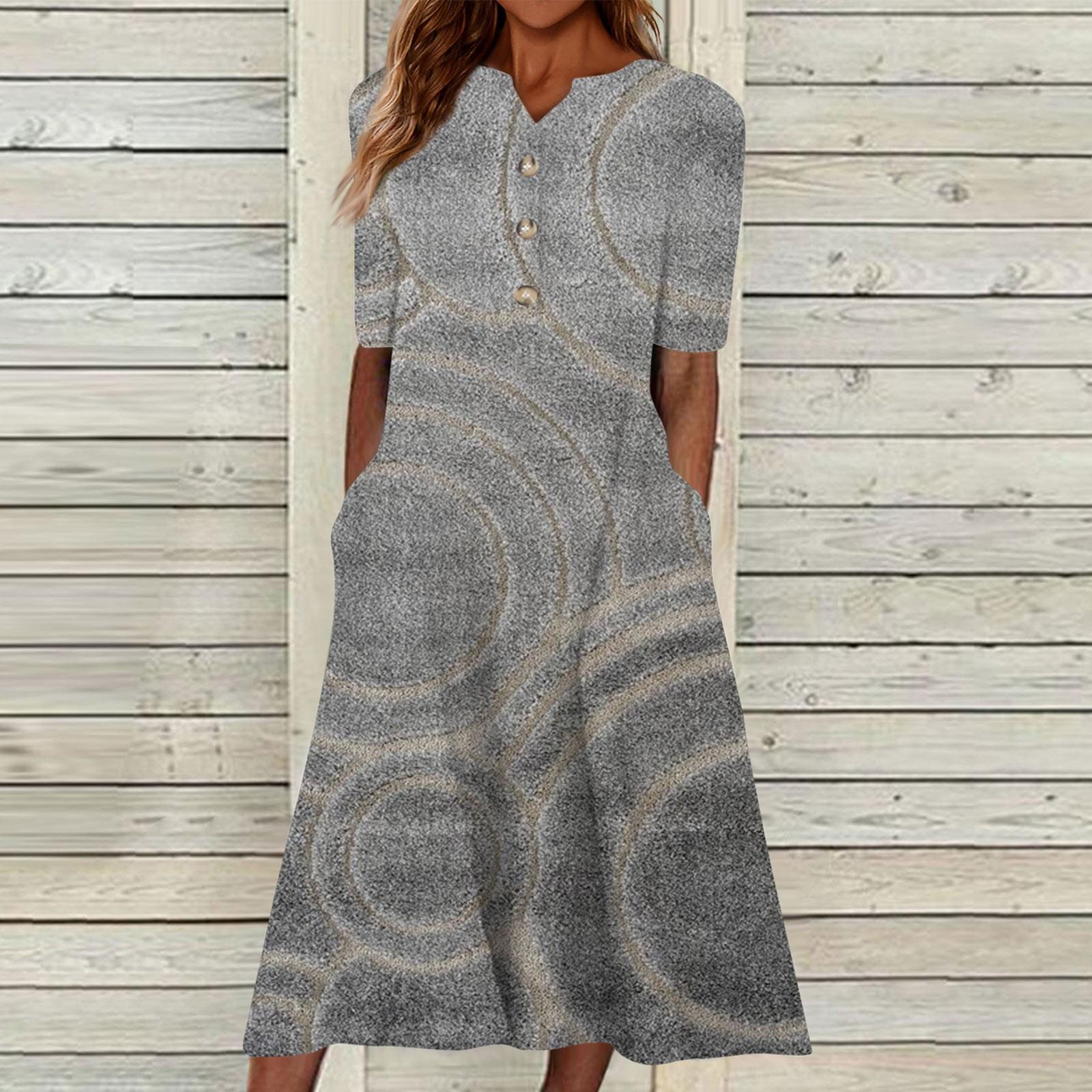 Жіноча літня повсякденна сукня-розмах з V-подібним вирізом і короткими рукавами XL
Жіноча літня повсякденна сукня-розмах з V-подібним вирізом і короткими рукавами XL