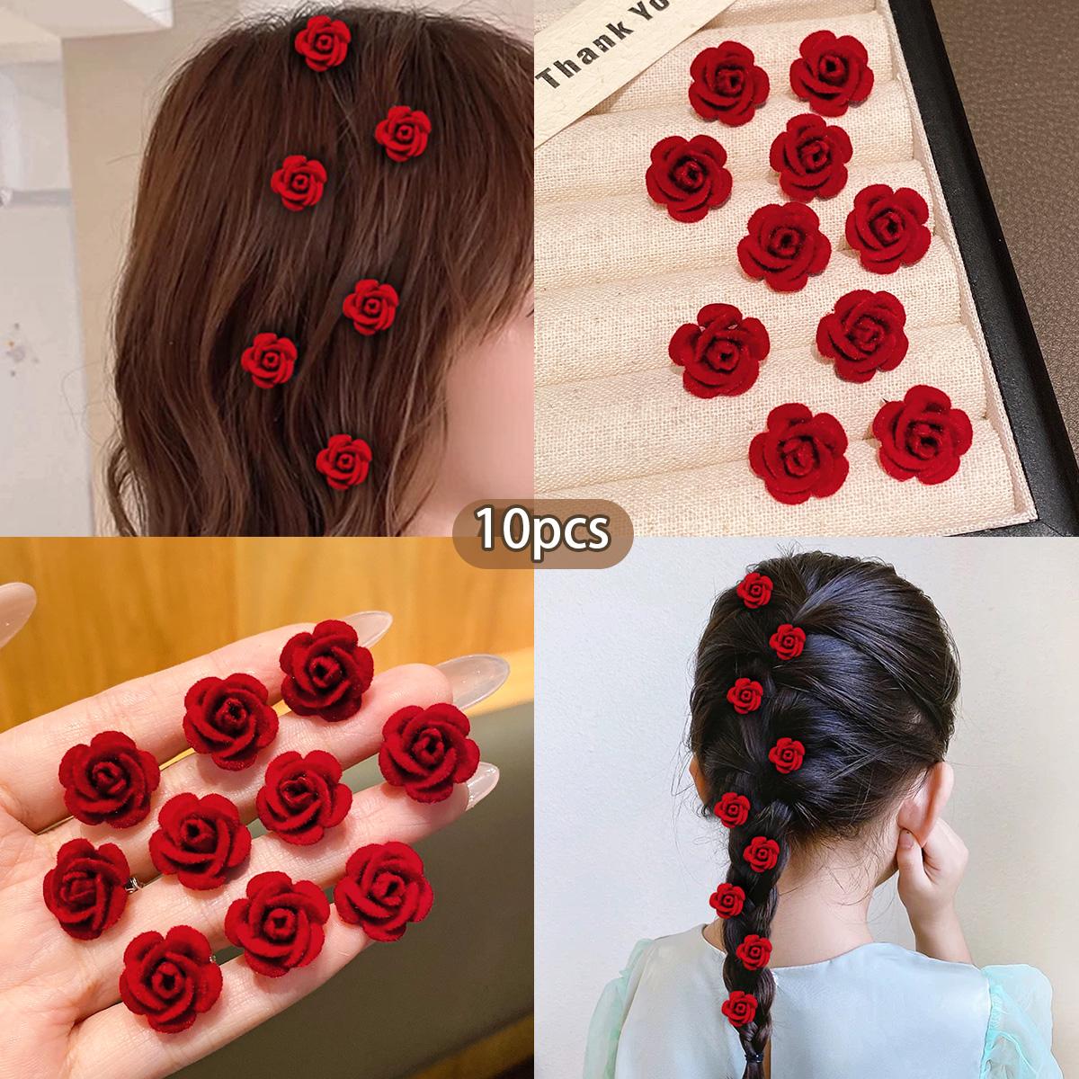 10 Rose Hair Clips Sweet and Fashionable Flower Headflowers Suitable for Daily Use Hair Accessories
10 Rose Hair Clips Sweet and Fashionable Flower Headflowers Suitable for Daily Use Hair Accessories