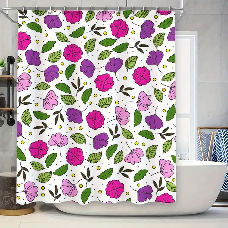Colorful Flower Pattern Shower Curtain Waterproof Bathroom Decor Privacy Screen Liner Home Decoration Size Customizable 90x180cm
Colorful Flower Pattern Shower Curtain Waterproof Bathroom Decor Privacy Screen Liner Home Decoration Size Customizable 90x180cm