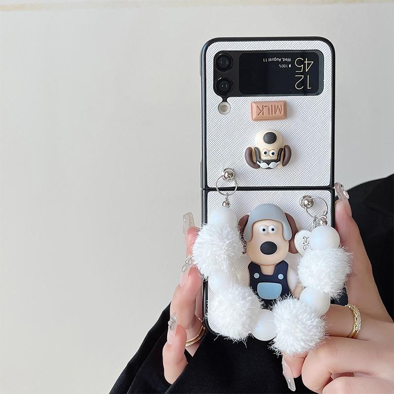 Folding Screen Clamshell Phone Case Is Suitable For Samsung Zflip6 Cute Wind Puppy Cross Pattern Plush Hand Chain. Samsung zflip3
Folding Screen Clamshell Phone Case Is Suitable For Samsung Zflip6 Cute Wind Puppy Cross Pattern Plush Hand Chain. Samsung zflip3