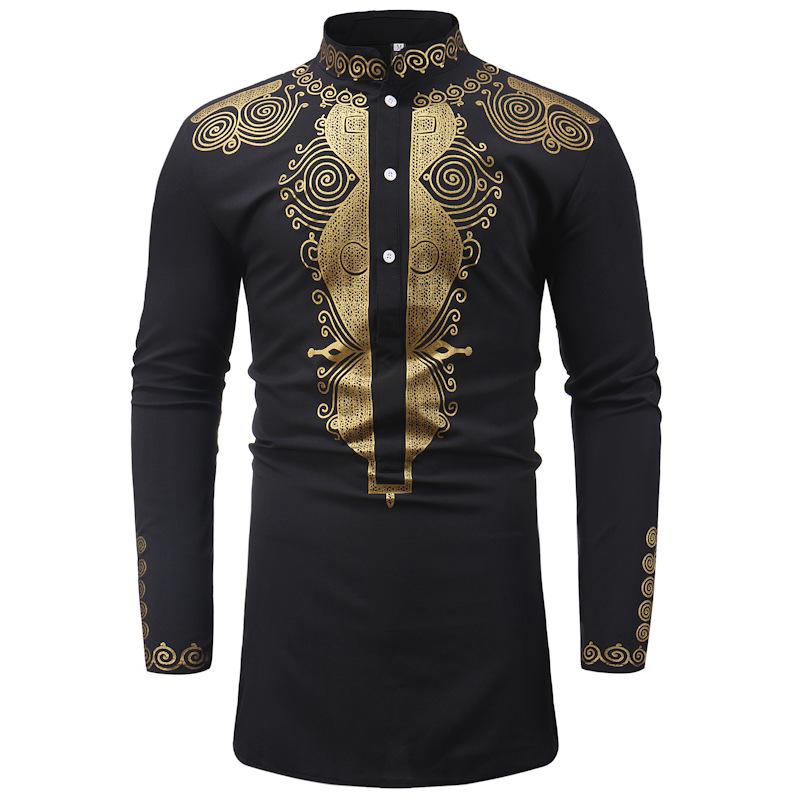 Men s African Print Casual Long Sleeve Shirt with Stand-up Collar XXL
Men s African Print Casual Long Sleeve Shirt with Stand-up Collar XXL