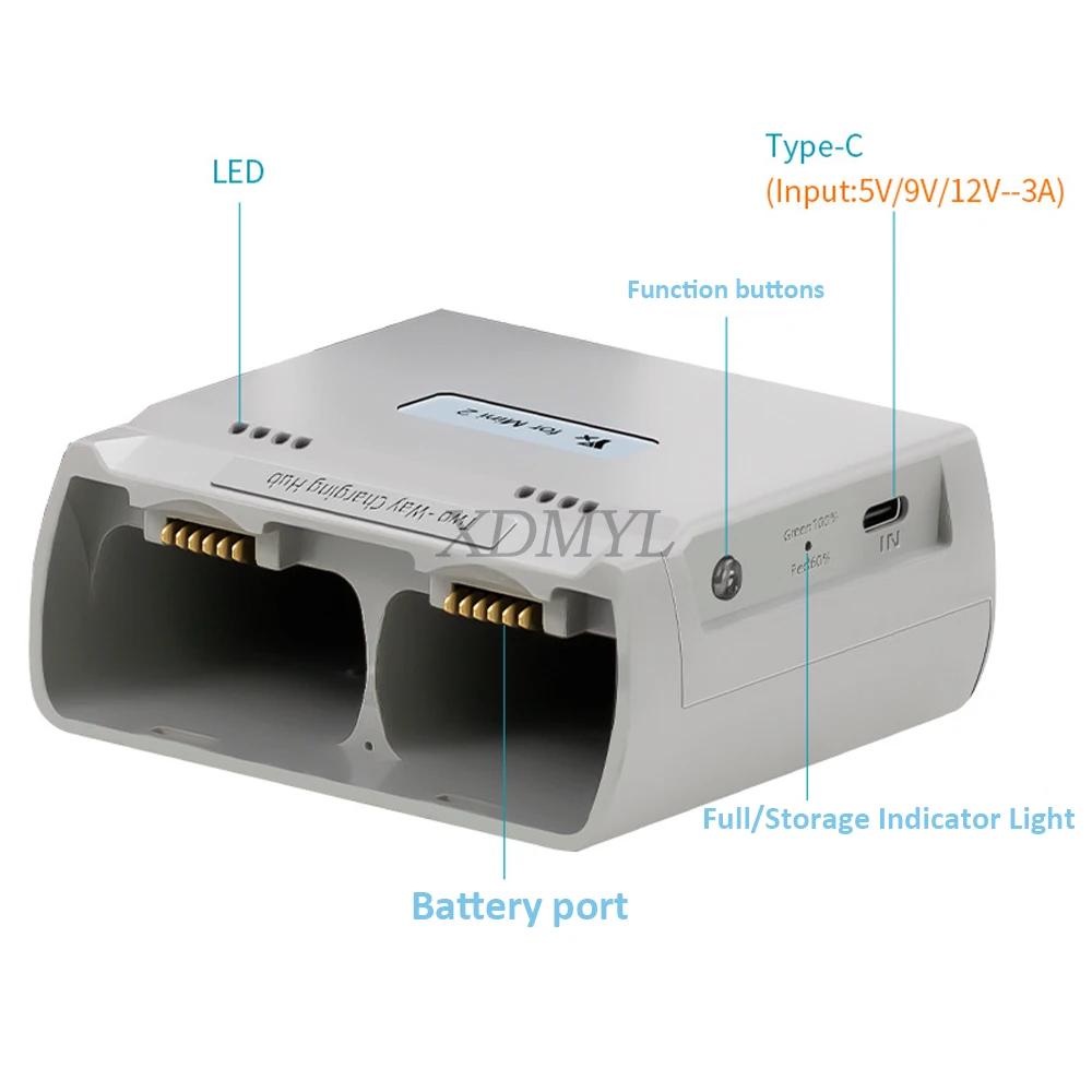 For DJI Mini 4K/Mini 2 SE/Mini 2/Mini SE Drone Dual Battery Charger Hub Fast Charging Adapter Butler Manager Accessories
For DJI Mini 4K/Mini 2 SE/Mini 2/Mini SE Drone Dual Battery Charger Hub Fast Charging Adapter Butler Manager Accessories