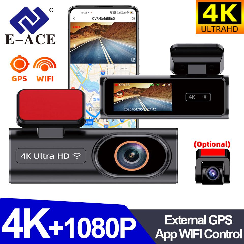 E-ACE Car DVR WIFI GPS Support Front 4K Optional Rear 1080P Dual Lens Black Box RearView Camera WDR Night Vision G-Sensor None
E-ACE Car DVR WIFI GPS Support Front 4K Optional Rear 1080P Dual Lens Black Box RearView Camera WDR Night Vision G-Sensor None