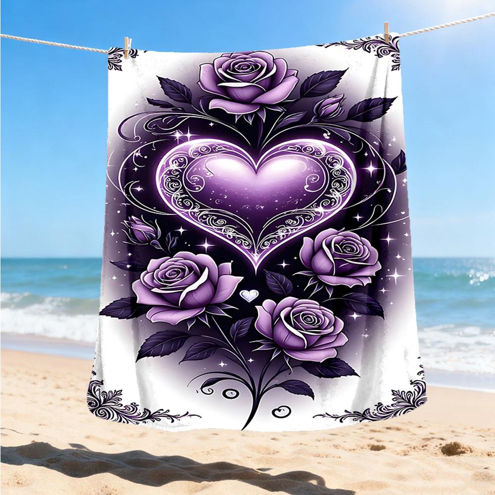1pc Purple Rose Heart Decorative Outdoor Flannel Blanket Soft All Season Polyester Throw , Perfect for Picnics & Travel , Picnic Accessory 80x120cm
1pc Purple Rose Heart Decorative Outdoor Flannel Blanket Soft All Season Polyester Throw , Perfect for Picnics & Travel , Picnic Accessory 80x120cm