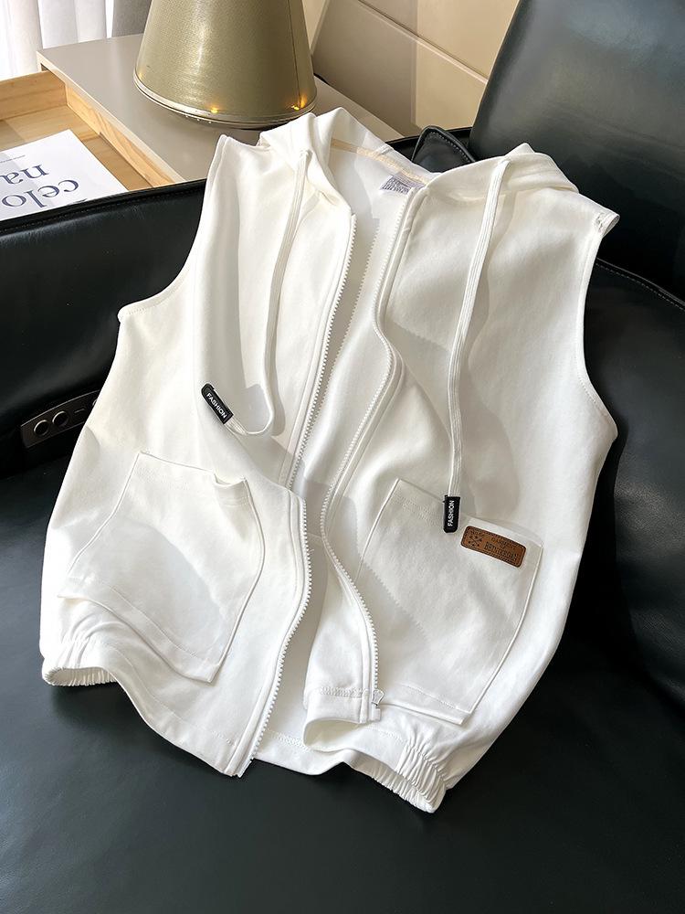 Жіночий повсякденний жилет-худі без рукавів M
Жіночий повсякденний жилет-худі без рукавів M