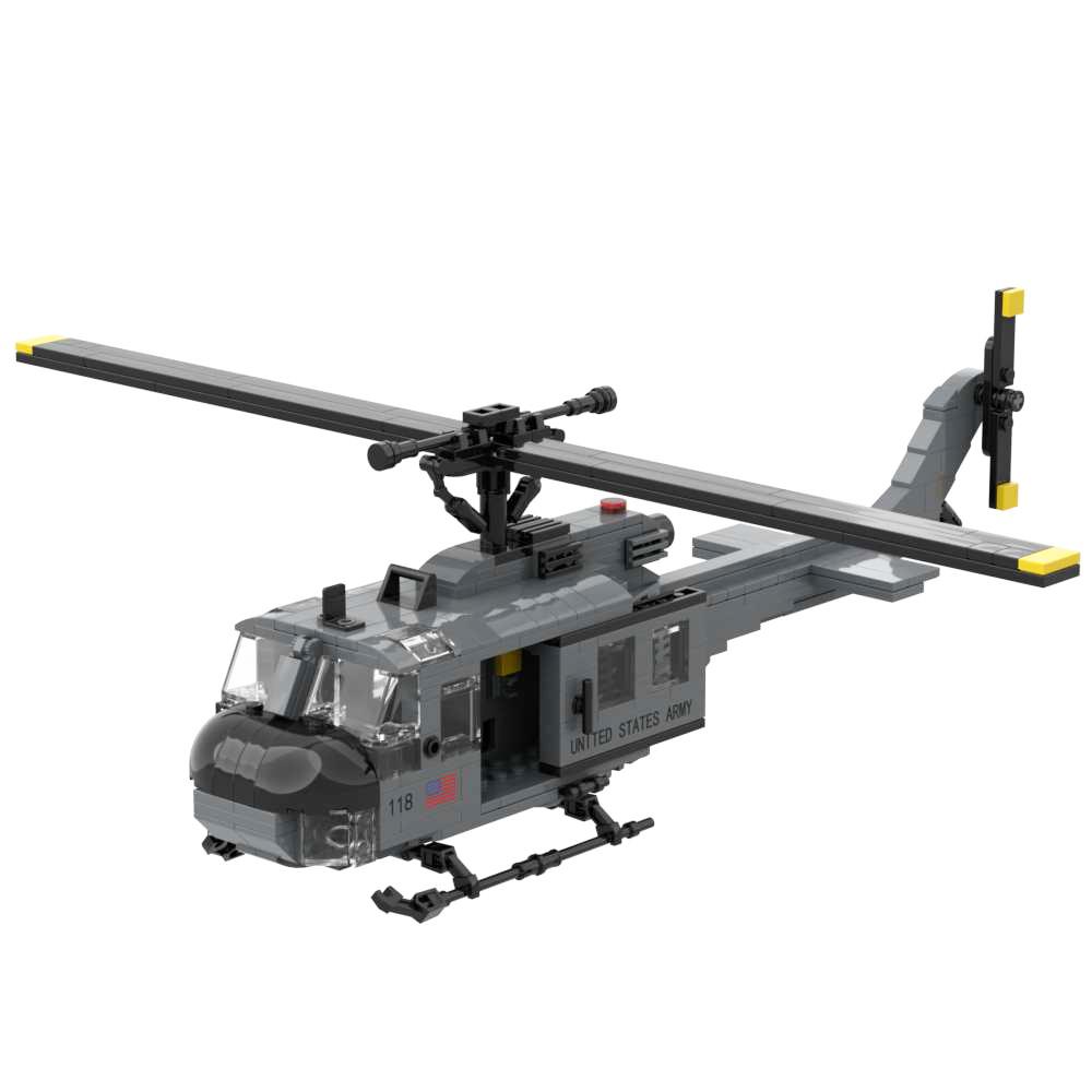 UH-1D HUEY Helicopter Brick Toy Building Blocks Assembly Set Army Military Kit UH1D Kit Compatible with Brands
UH-1D HUEY Helicopter Brick Toy Building Blocks Assembly Set Army Military Kit UH1D Kit Compatible with Brands