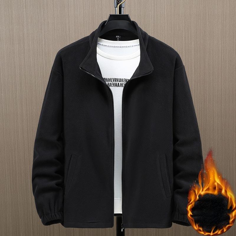 Куртка из полар-флиса для мужчин Плюс бархатный свитер-кардиган со стойкой воротником Свободный Большой размер Теплая Повседневная Флисовая куртка XXL чёрный
Куртка из полар-флиса для мужчин Плюс бархатный свитер-кардиган со стойкой воротником Свободный Большой размер Теплая Повседневная Флисовая куртка XXL чёрный