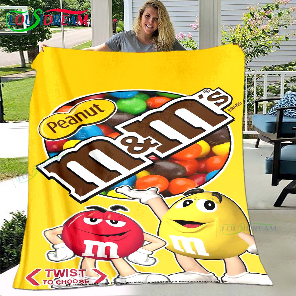 Модна Ковдра з Візерунком Логотипу Шоколаду M&M Зірка Фланелева Тонка Ковдра Портативна для Дому Подорожей Офісу Перерви на Обід Подарунок 150x180cm
Модна Ковдра з Візерунком Логотипу Шоколаду M&M Зірка Фланелева Тонка Ковдра Портативна для Дому Подорожей Офісу Перерви на Обід Подарунок 150x180cm