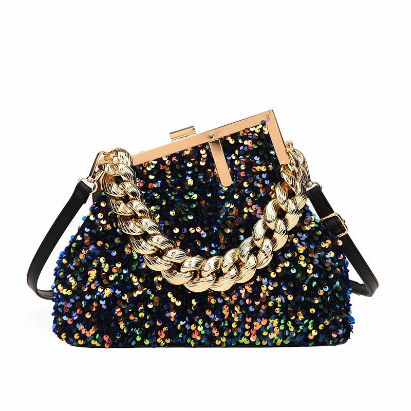 Autumn and winter new sequined banquet mobile phone shoulder messenger bag high-end fashion atmospheric women s bag чорний
Autumn and winter new sequined banquet mobile phone shoulder messenger bag high-end fashion atmospheric women s bag чорний