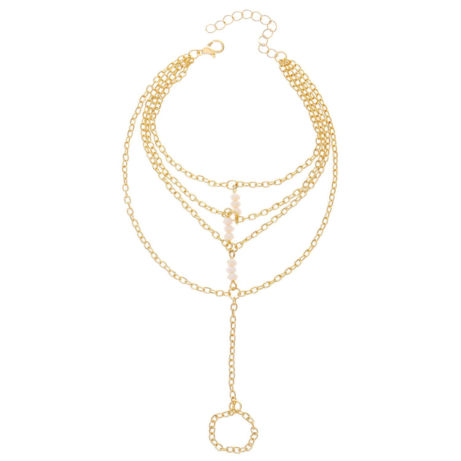 Новые украшения, персонализированный нишевый тренд, тонкая цепочка, многослойная цепочка, интегрированный браслет с бусинами и рисовыми бусинами для пальца, женский
Новые украшения, персонализированный нишевый тренд, тонкая цепочка, многослойная цепочка, интегрированный браслет с бусинами и рисовыми бусинами для пальца, женский