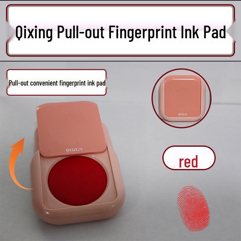 Qixing Portable Fingerprint Ink Pad - Red, Blue, Black for Office Use and Diary Stamps
Qixing Portable Fingerprint Ink Pad - Red, Blue, Black for Office Use and Diary Stamps