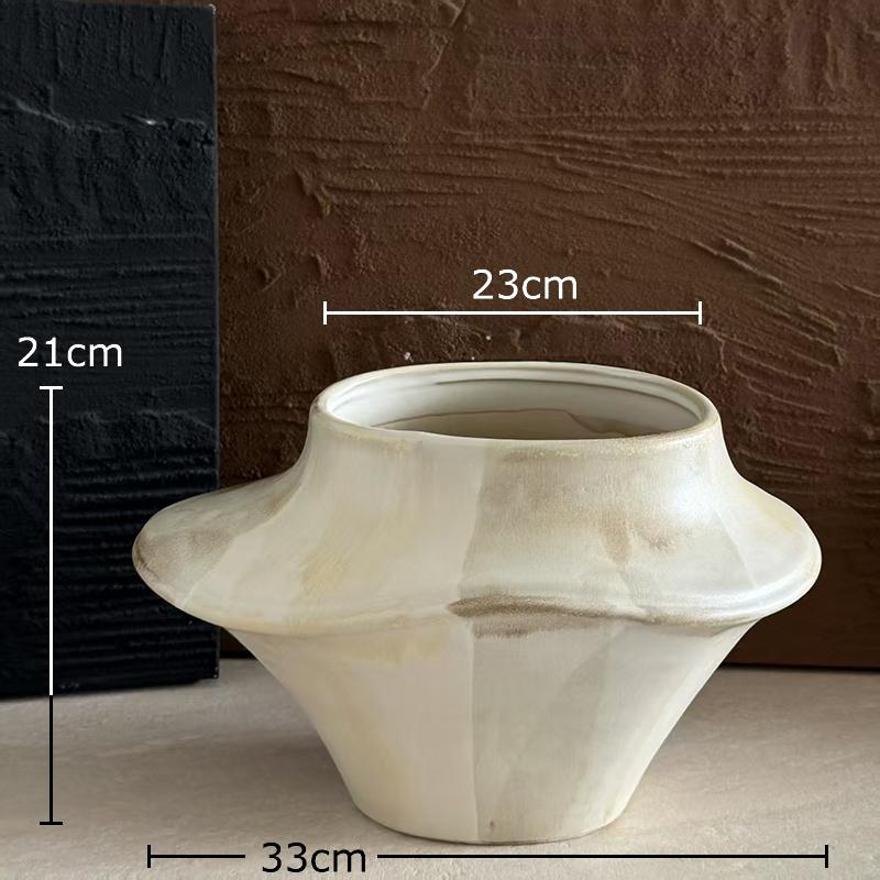 Creative Large Diameter Ceramic Vase Plant Pot Table Decoration Flowers Arrangement Artificial Flower Vases Room Aesthetic Decor
Creative Large Diameter Ceramic Vase Plant Pot Table Decoration Flowers Arrangement Artificial Flower Vases Room Aesthetic Decor