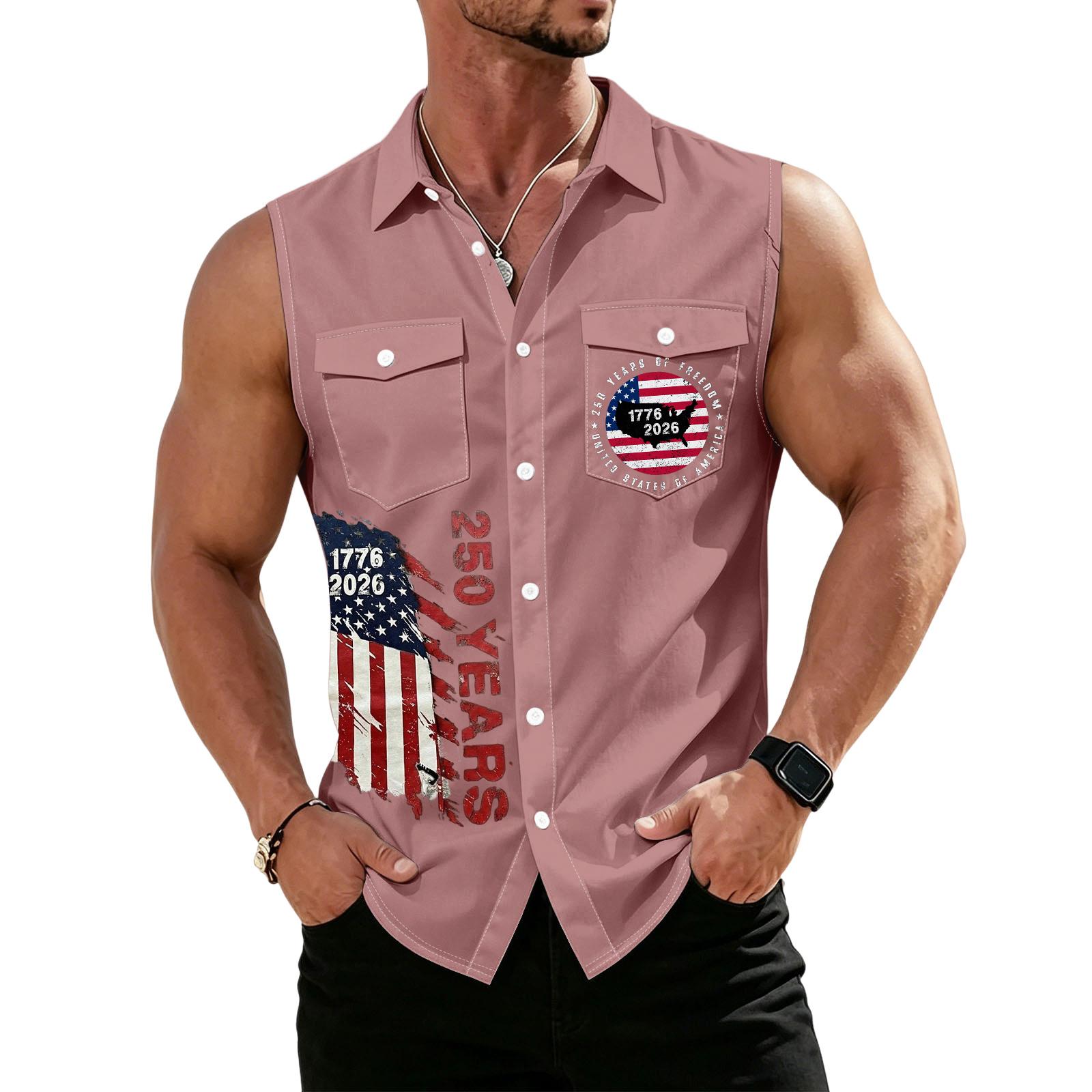 Men s Sleeveless Work Shirt Lightweight Button Front Vest Collar Shirt with Dual Chest Pockets Casual Outdoor Utility Shirt XXXL рожевий
Men s Sleeveless Work Shirt Lightweight Button Front Vest Collar Shirt with Dual Chest Pockets Casual Outdoor Utility Shirt XXXL рожевий