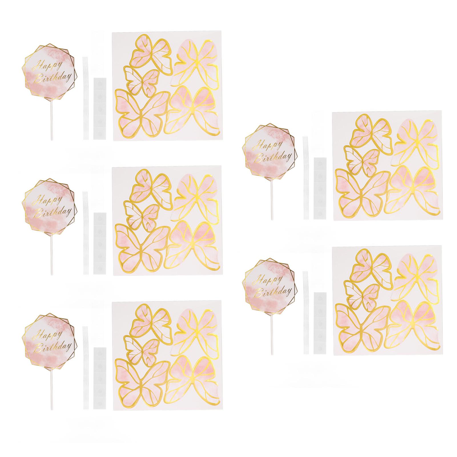 5 Packs 3D Butterflies Cupcake Topper Three Dimensional Effect Anti Deformation Gold Pink Butterflies Cake Insert for
5 Packs 3D Butterflies Cupcake Topper Three Dimensional Effect Anti Deformation Gold Pink Butterflies Cake Insert for