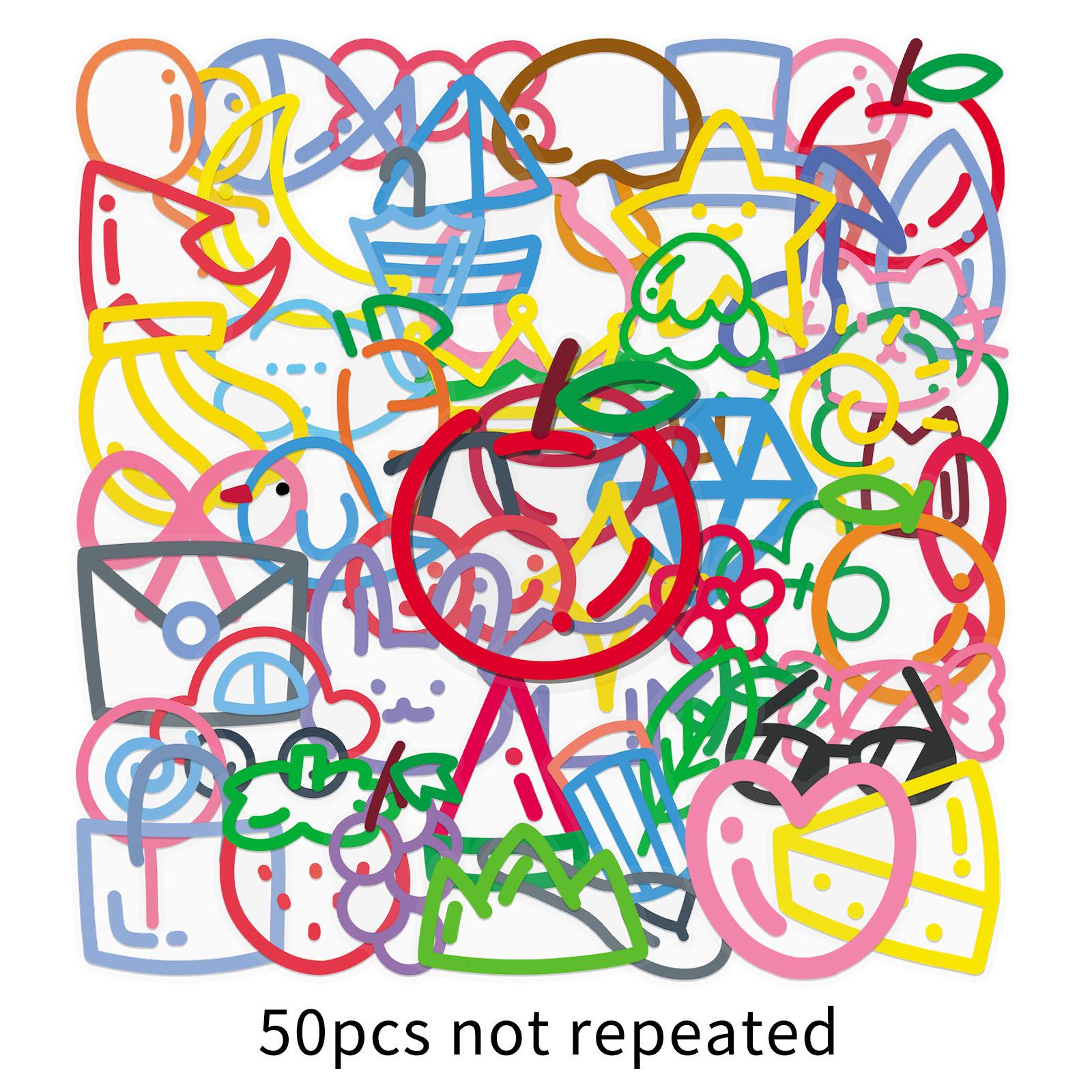 50 Creative Doodle Stickers: Fun, Decorate Notebooks & Suitcases with Transparent Designs
50 Creative Doodle Stickers: Fun, Decorate Notebooks & Suitcases with Transparent Designs