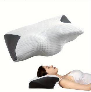 Butterfly Shaped Pillow Soft and Breathable Bed Pillow Suitable for Home, Hotel and Hospital Use, Neck Support серый
Butterfly Shaped Pillow Soft and Breathable Bed Pillow Suitable for Home, Hotel and Hospital Use, Neck Support серый