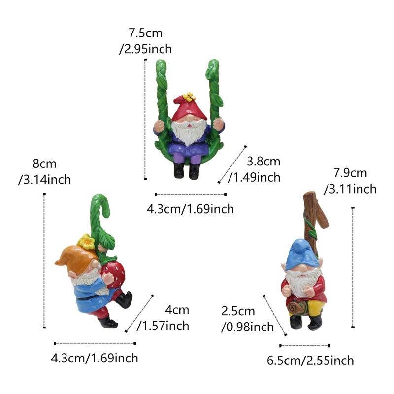 Dwarf Swing Flower Pot Pendant Set, Garden Dwarf Small Statue Potted Plant Micro-landscape Decoration Ornament Set of three dwarfs
Dwarf Swing Flower Pot Pendant Set, Garden Dwarf Small Statue Potted Plant Micro-landscape Decoration Ornament Set of three dwarfs