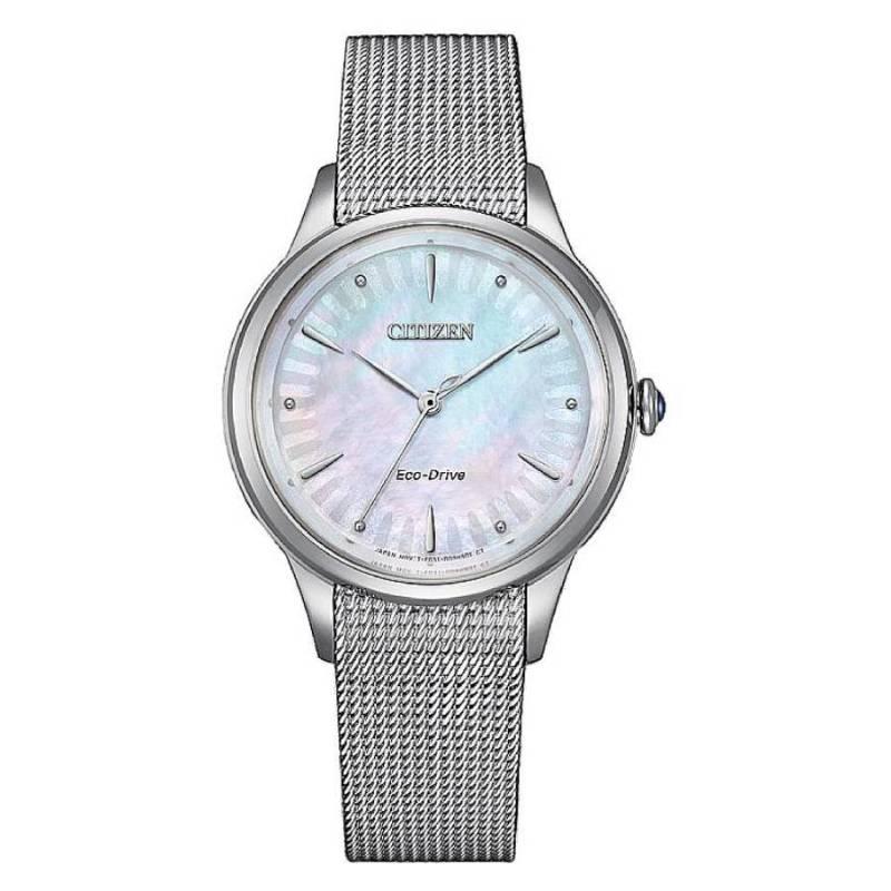 CITIZEN L series 50 meters waterproof, light Quartz, Steel Strap, , female watch, mother-of-pearl dial EM1150-86D синій
CITIZEN L series 50 meters waterproof, light Quartz, Steel Strap, , female watch, mother-of-pearl dial EM1150-86D синій