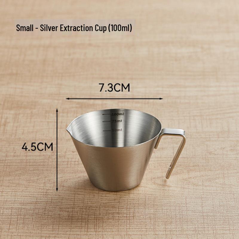 304 Stainless Steel Measuring Espresso Cup with Scale - Portable Milk Jug & Drip Catcher
304 Stainless Steel Measuring Espresso Cup with Scale - Portable Milk Jug & Drip Catcher