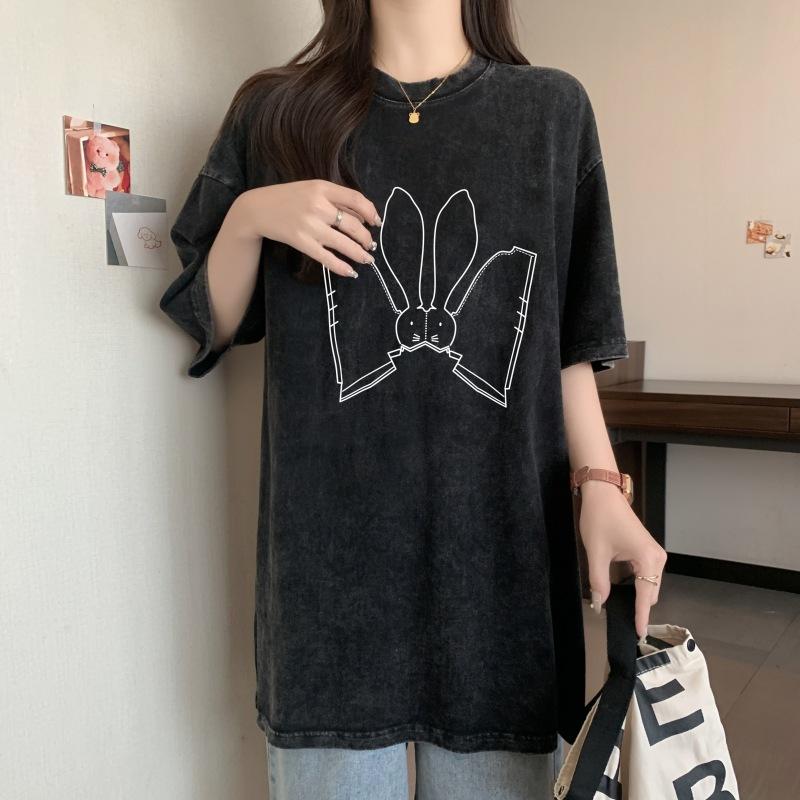 American retro black short-sleeved front shoulder t-shirt women s summer summer design sense niche short loose top ns trendy brand M промывают черный
American retro black short-sleeved front shoulder t-shirt women s summer summer design sense niche short loose top ns trendy brand M промывают черный