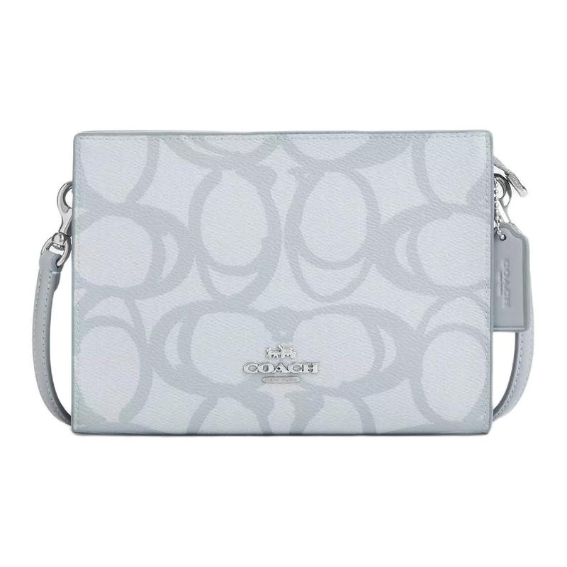 COACH SignatureCanvas 20 Silver Hardware Coated Canvas Shoulder Crossbody Bag Small Women s Ice Blue синій
COACH SignatureCanvas 20 Silver Hardware Coated Canvas Shoulder Crossbody Bag Small Women s Ice Blue синій