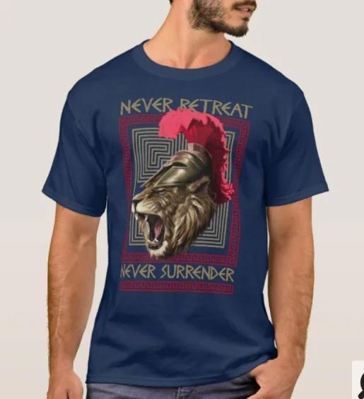 Never Retreat Never Surrender Spartan Warriors Lion TShirt Summer Cotton Short Sleeve ONeck Mens T Shirt New S3XL 4XL
Never Retreat Never Surrender Spartan Warriors Lion TShirt Summer Cotton Short Sleeve ONeck Mens T Shirt New S3XL 4XL