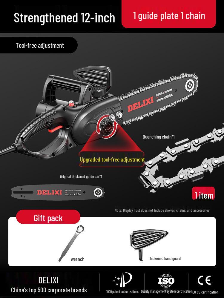 Delixi High Power Handheld Electric Chainsaw for Tree Cutting and Firewood
Delixi High Power Handheld Electric Chainsaw for Tree Cutting and Firewood