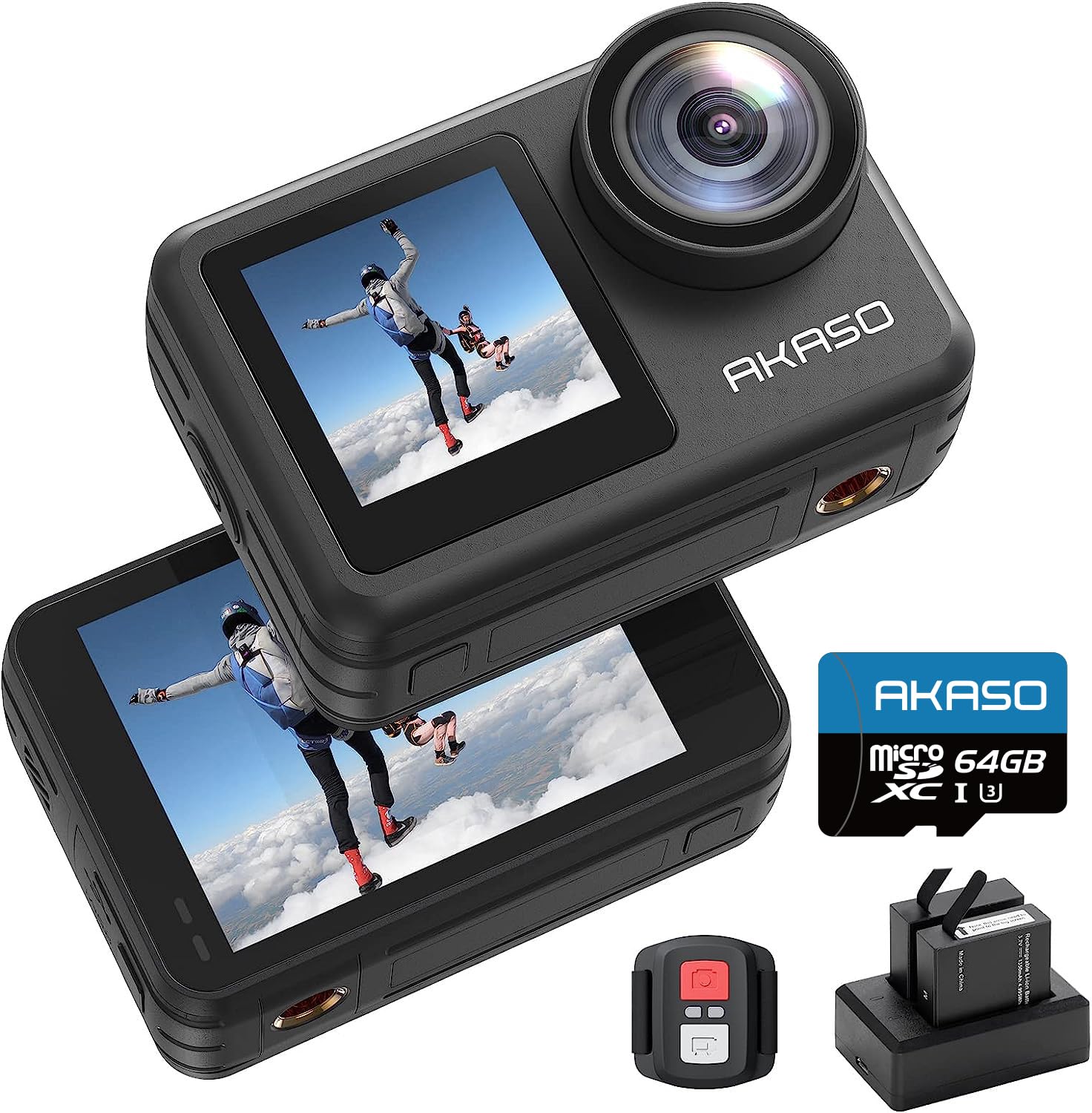 AKASO Brave 7 LE Action Camera 4K 20MP with 64GB memory card IPX7 waterproof 40M waterproof (waterproof case included) 6-axis image stabilization
AKASO Brave 7 LE Action Camera 4K 20MP with 64GB memory card IPX7 waterproof 40M waterproof (waterproof case included) 6-axis image stabilization