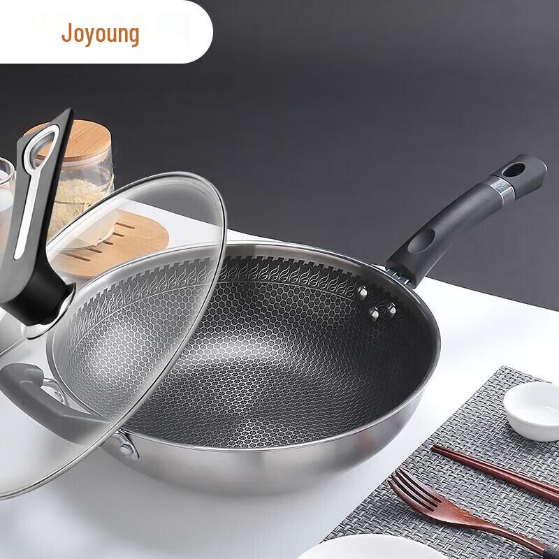 Joyoung 32cm 304 Stainless Steel Non-stick Wok
Joyoung 32cm 304 Stainless Steel Non-stick Wok