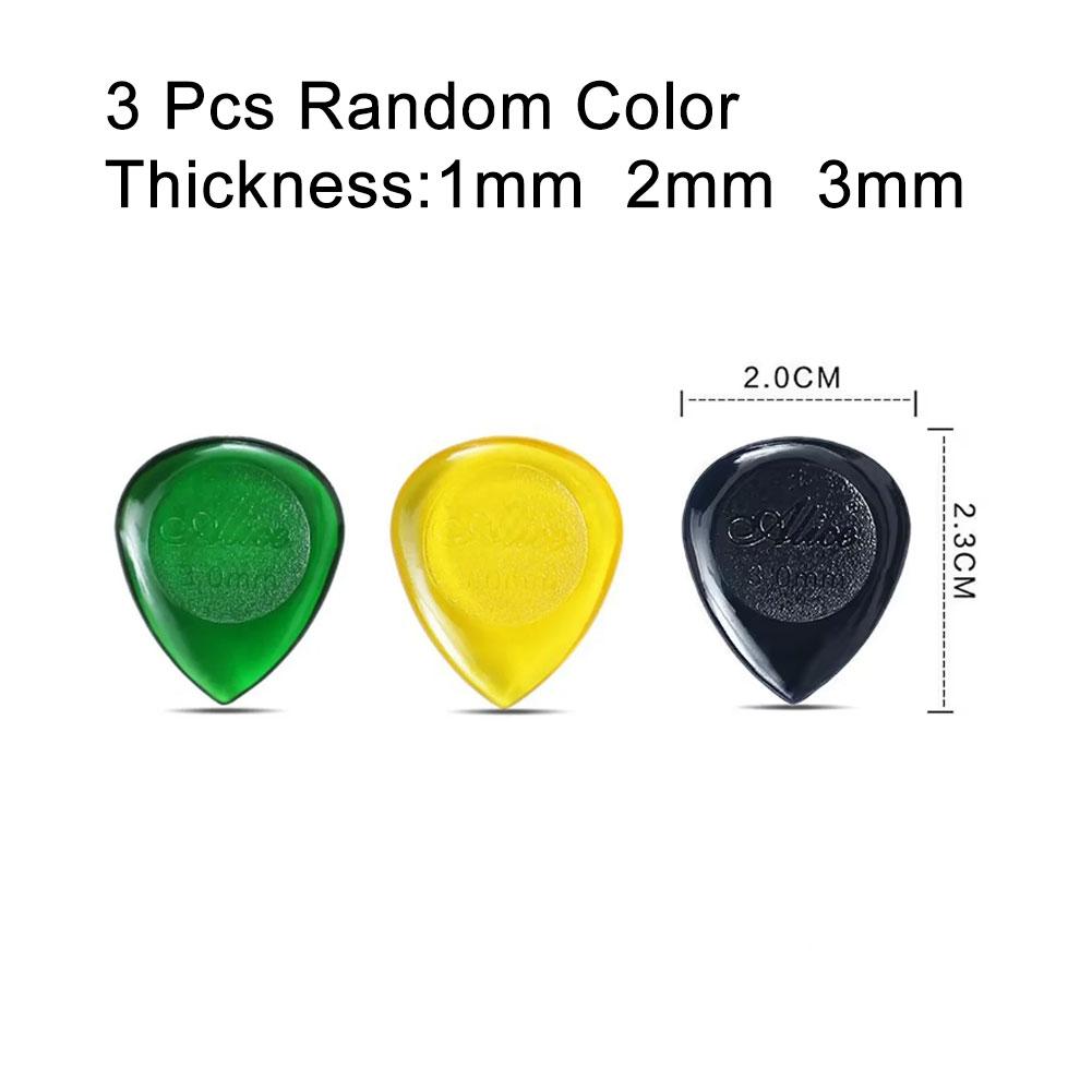 3 Pcs Alice Durable Transparent Electric Bass Guitar Picks Shape Waterdrop Thickness 1.0 2.0 3.0 mm One Each
3 Pcs Alice Durable Transparent Electric Bass Guitar Picks Shape Waterdrop Thickness 1.0 2.0 3.0 mm One Each