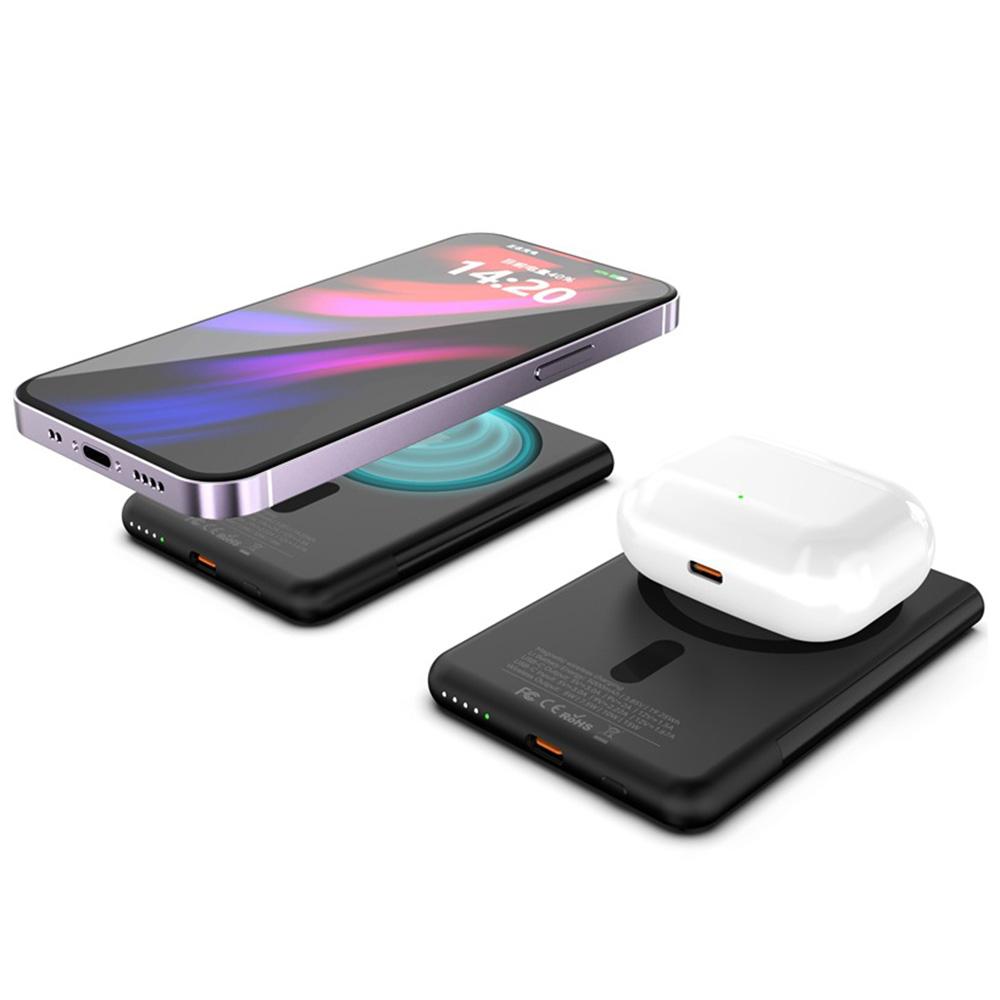 M10 Ultra Thin Metal Shell Magnetic 15W Wireless Charging 5000mAh Power Bank with Kickstand White
M10 Ultra Thin Metal Shell Magnetic 15W Wireless Charging 5000mAh Power Bank with Kickstand White