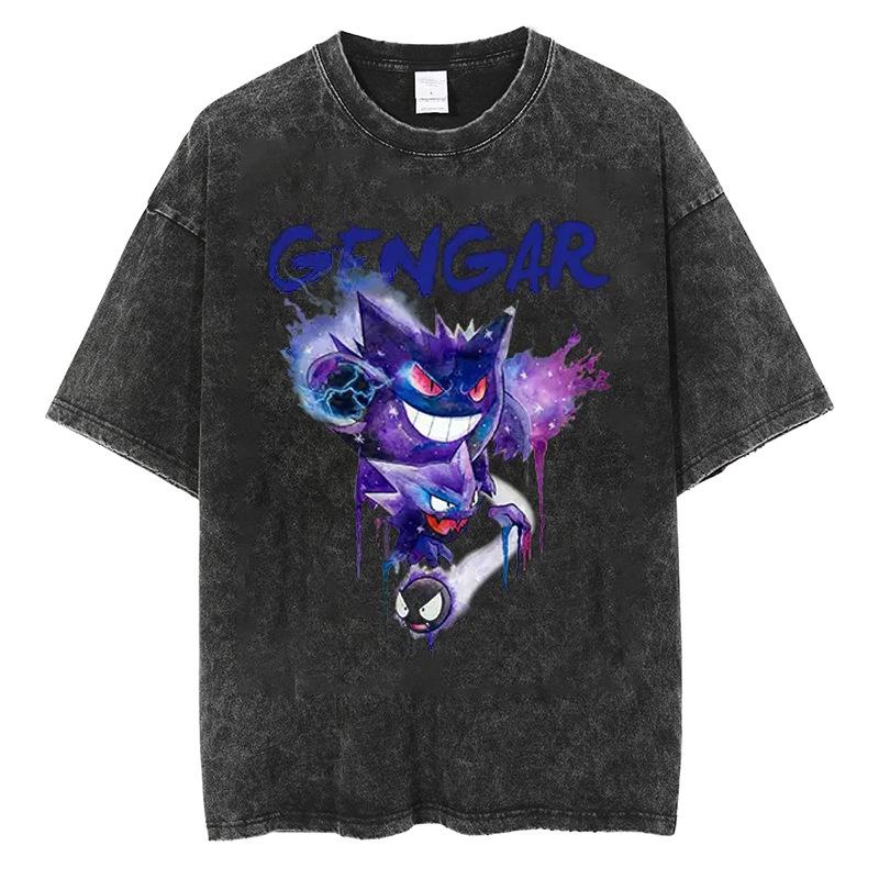 Retro Washed Short-Sleeve Pokémon Haunter T-Shirt - European & American Style M
Retro Washed Short-Sleeve Pokémon Haunter T-Shirt - European & American Style M