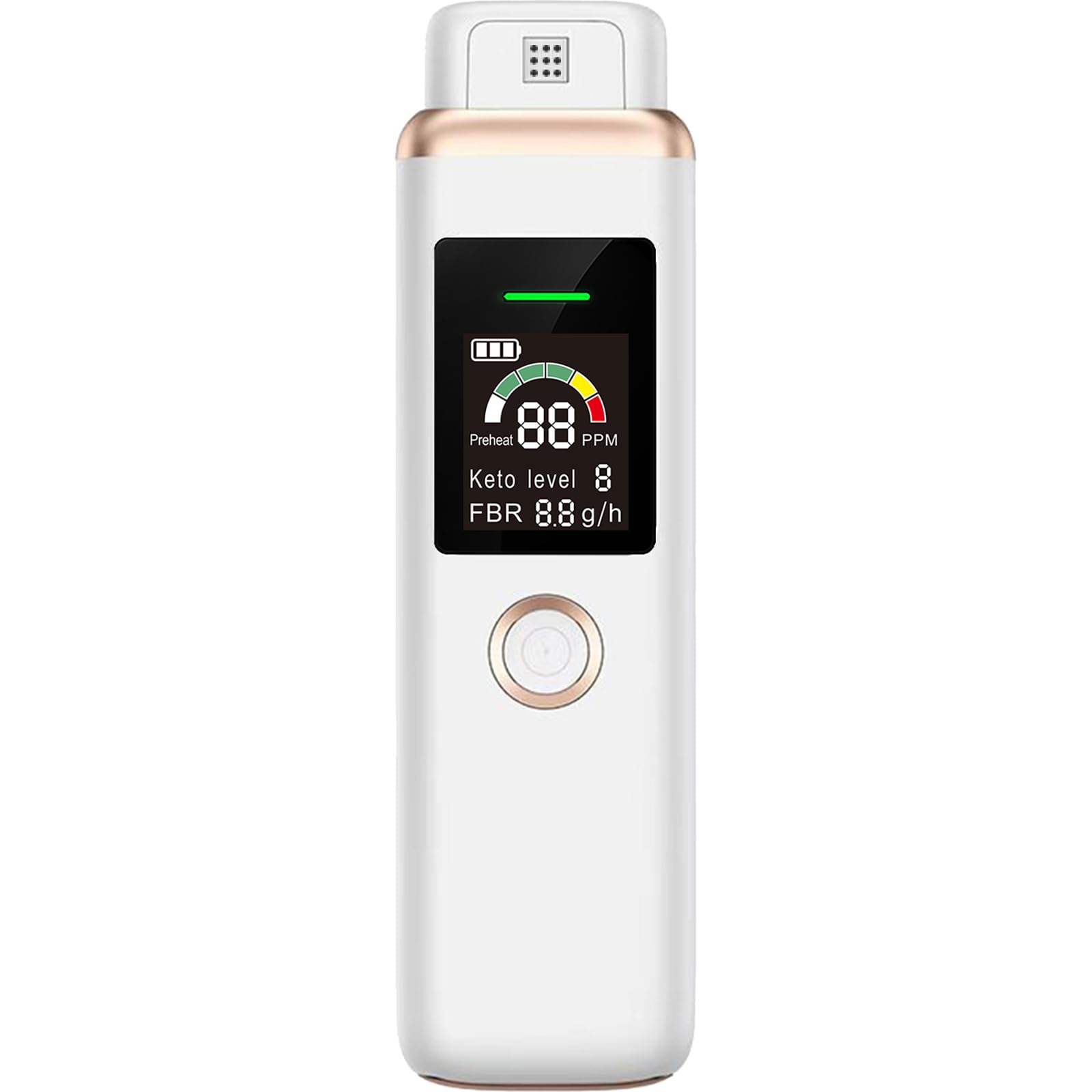 AMIZDYTO Ketone Breathing Monitor, Ketone Body Checker, Breath-Based, USB Rechargeable, Non-Contact, High-Precision Ketone Meter, Displays Ketone Body
AMIZDYTO Ketone Breathing Monitor, Ketone Body Checker, Breath-Based, USB Rechargeable, Non-Contact, High-Precision Ketone Meter, Displays Ketone Body