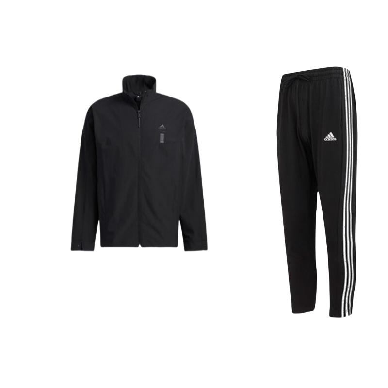 Adidas Stand Collar Zip Long Sleeve Knit Tracksuit Men Tracksuits Black IC0044+-HY5852
Adidas Stand Collar Zip Long Sleeve Knit Tracksuit Men Tracksuits Black IC0044+-HY5852